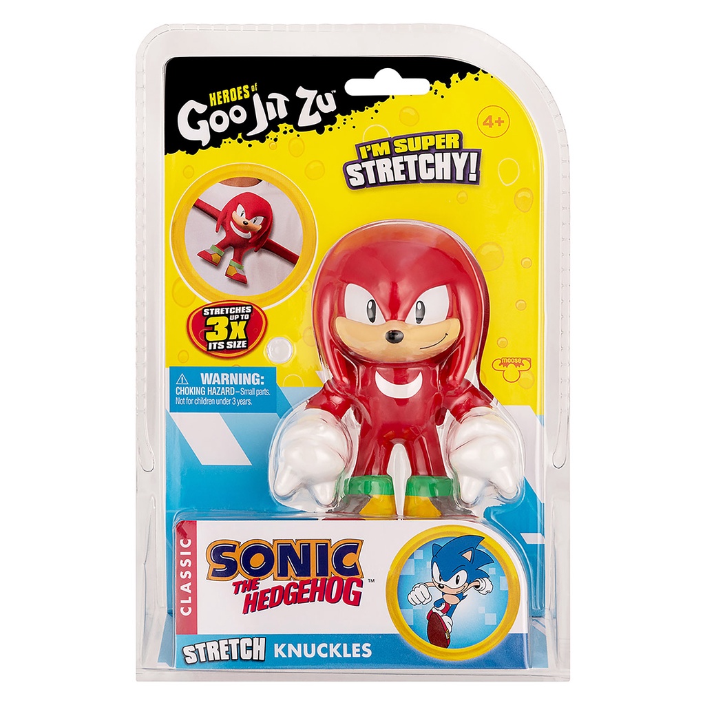 Boneco Elástico de 12cm do Knuckles - Goo Jit Zu Sonic - Hobbies & Collections