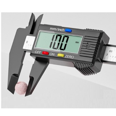 PAQUIMETRO DIGITAL PROFISSIONAL ELETRONICO LED 150MM FIBRA DE CARBONO MICROMETRO SOBRACELHA