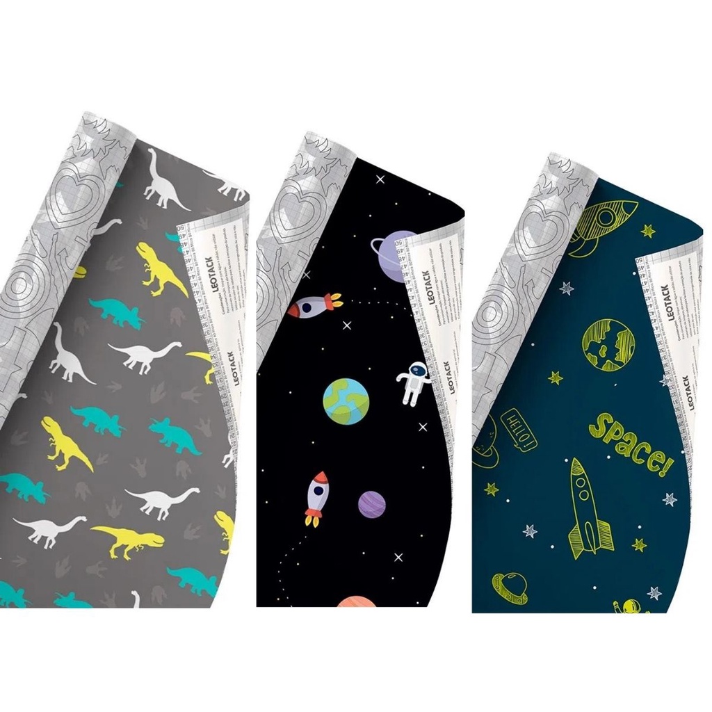 Papel de Parede Contact Infantil Masculino Adesivo 10m X 45cm - Leo Tack em Oferta na Shopee