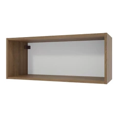 Armário Aéreo 80 cm Nicho Aberto para Cozinhas Lux, Glamy, Agata, Stella Rustic Madesa