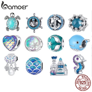 Bamoer Contas Oceano Série 925 Charmes De Prata Para Colar De Pulseira Diy Acessórios SCC683 em Oferta na Shopee
