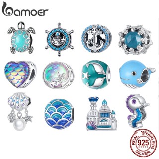 Bamoer Contas Oceano Série 925 Charmes De Prata Para Colar De Pulseira Diy Acessórios SCC683