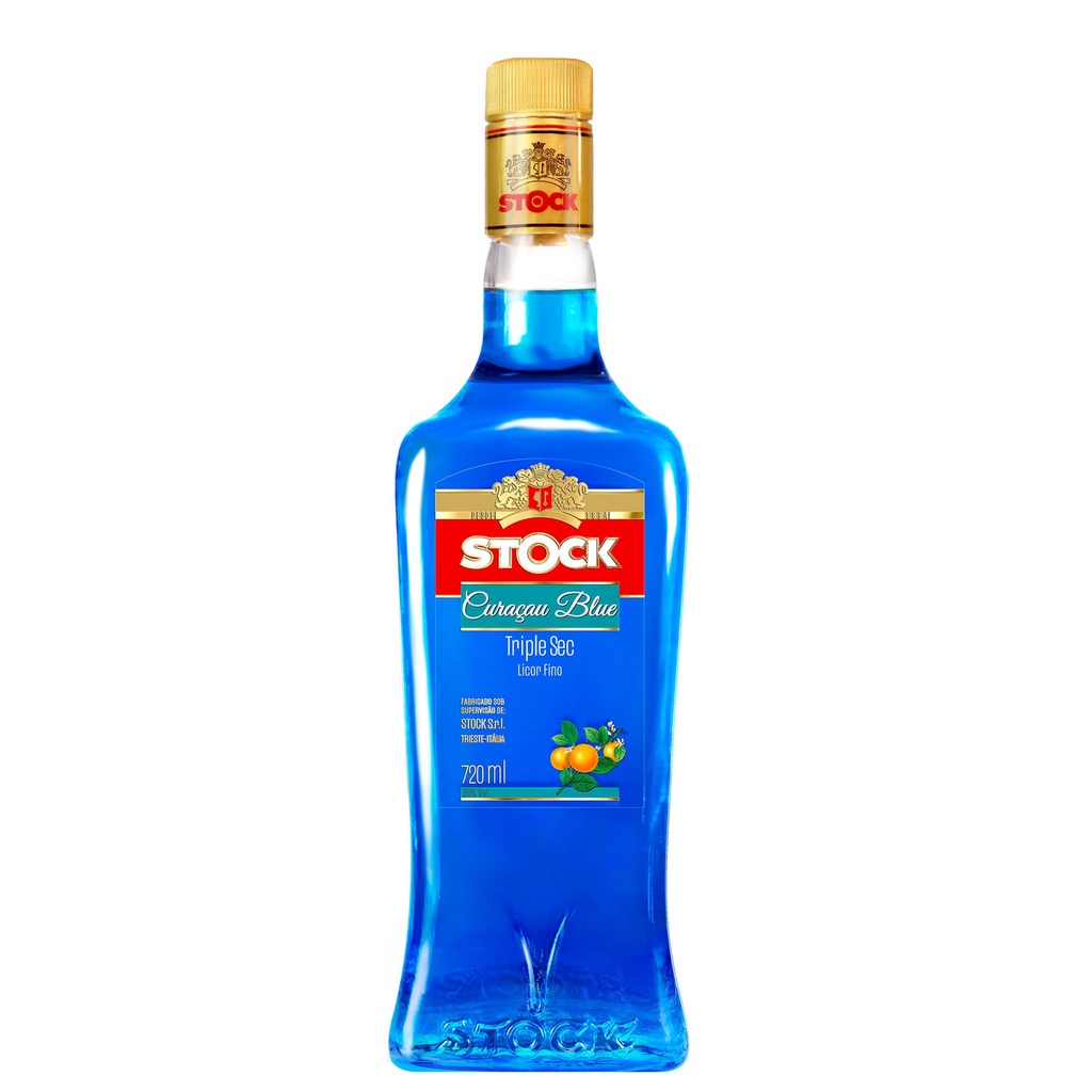 LICOR FINO STOCK CURAÇAU BLUE 720ML em Oferta na Shopee
