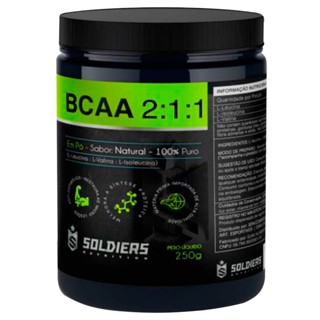 BCAA Em Pó 250g 100% Puro - Importado - Soldiers Nutrition