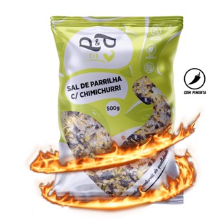 Sal de Parrila c/ Chimichurri com Pimenta - 500g - P&P