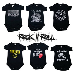 Body Bebê Temático Fantasia Infantil - Banda Rock In Roll em Oferta na Shopee
