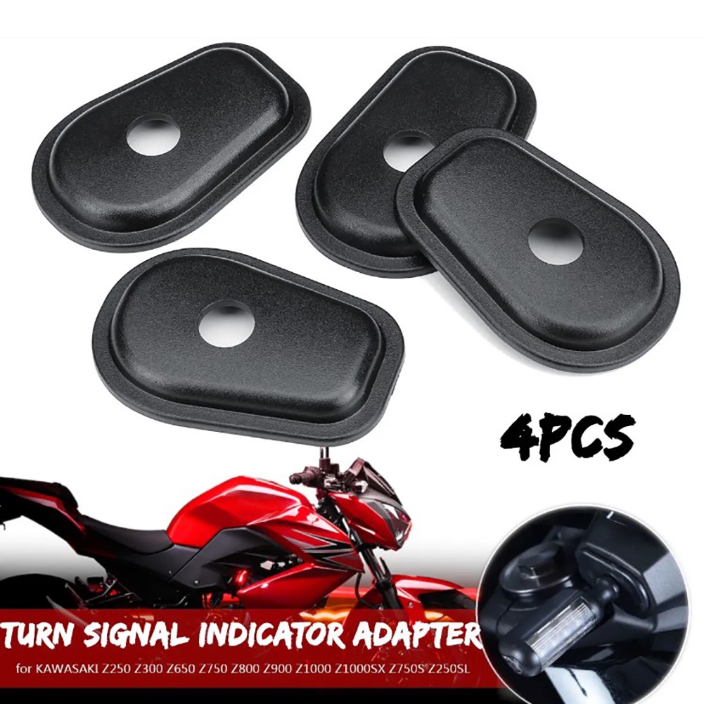 4 Pçs Motocicleta Avançado Indicadores De Sinal Volta Adaptador Espaçadores Para Kawasaki Z250 Z300 Z650 Z750 Z800 Z900