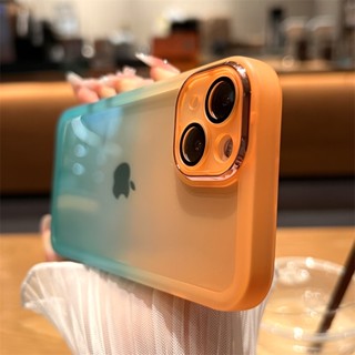Capa Macia Padrão Arco-Íris Duro Anti-Colisão Para iPhone 14 Pro Max 13 12 11
