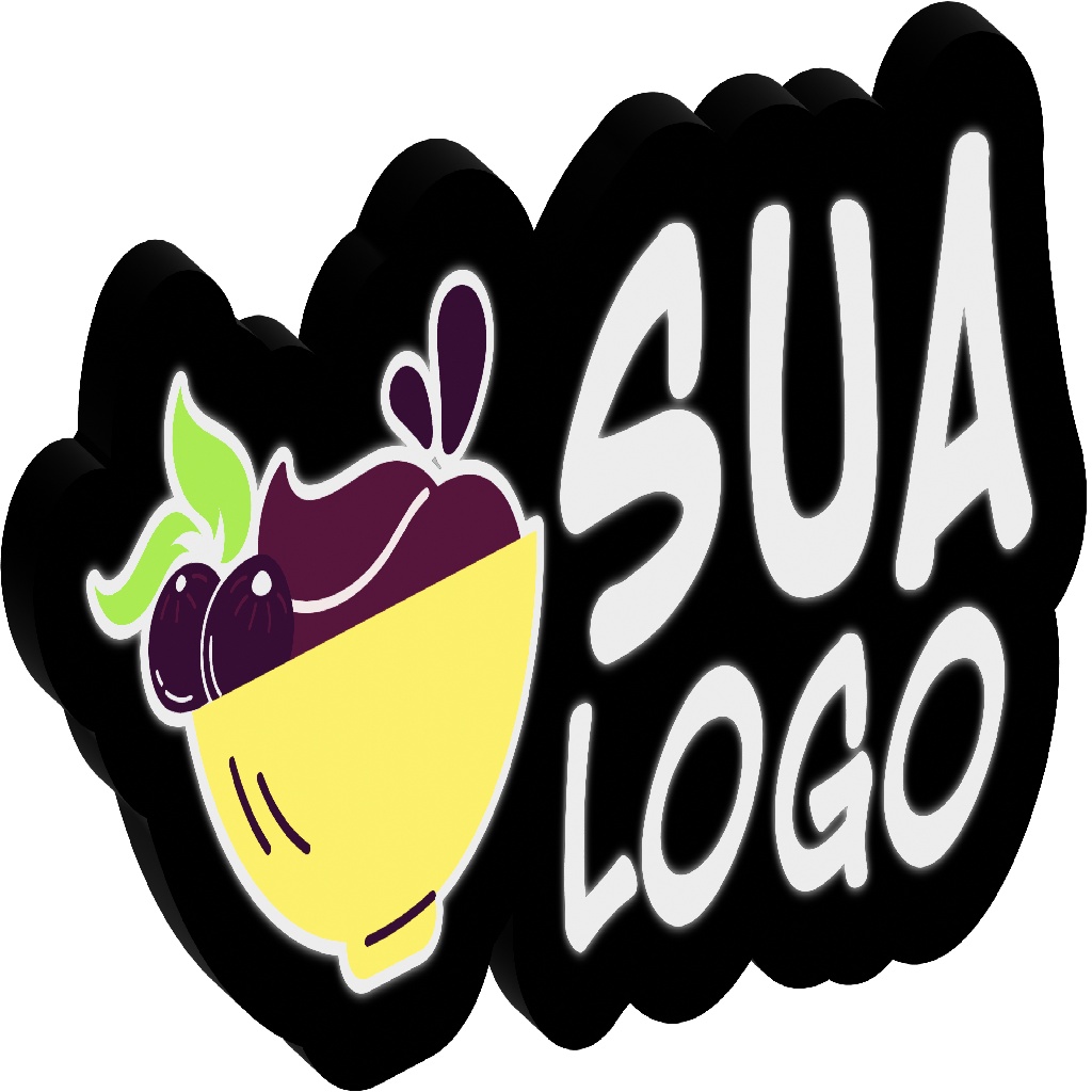 Luminoso Personalizado Açaí - Sua Logo Açaíteria em Oferta na Shopee