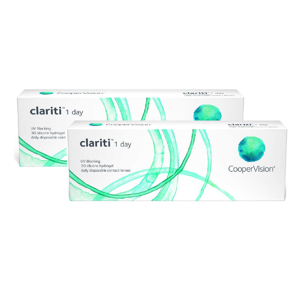 Lente De Contato Clariti CooperVision 1 Day Uso Diário 02 Caixas em Oferta na Shopee