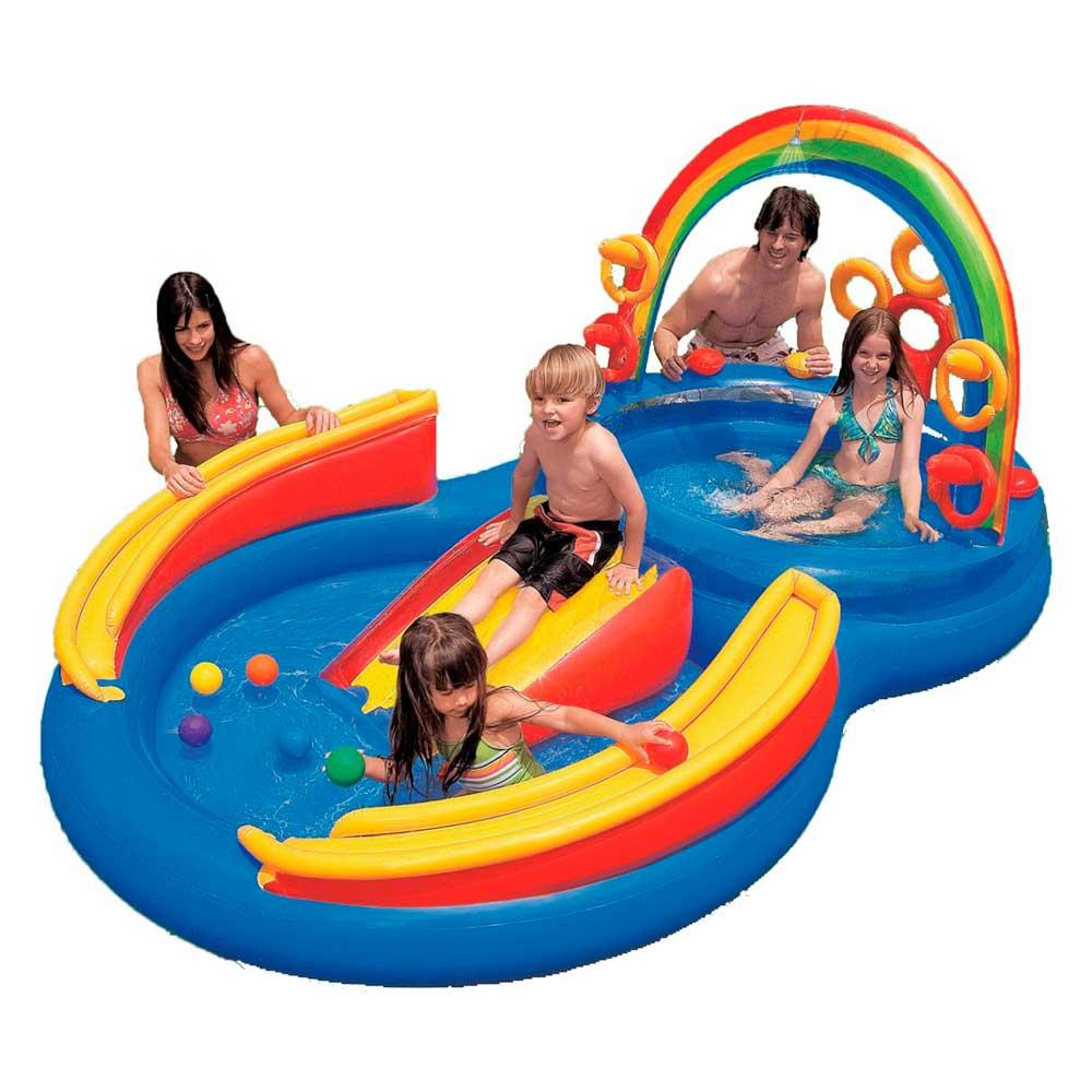 Piscina Playground Arco Iris 246  Litros - Intex em Oferta na Shopee