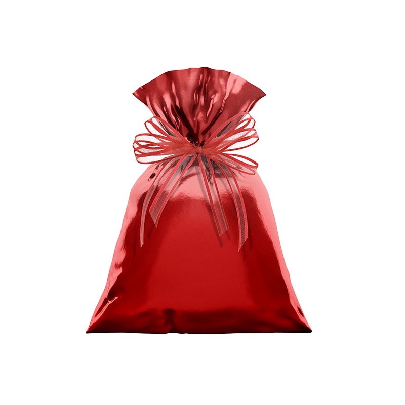 Saco de presente Metalizado Vermelho 10x14 cm 50 Uni Regina Festas - Inspire sua Festa Loja