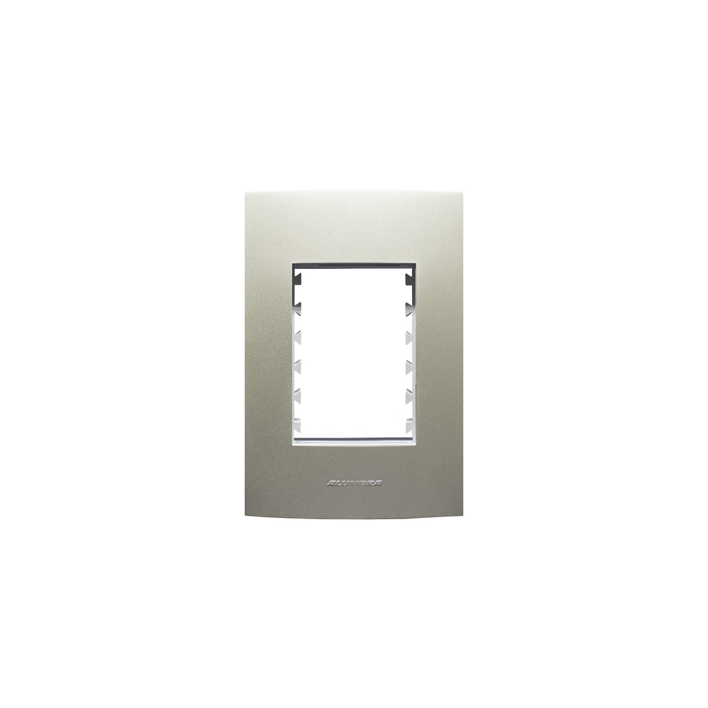 Placa 4x2 3 Módulos Inova Pro Class 85428 Alumbra Champagne
