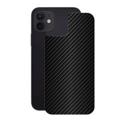 Película para iPhone 12 Mini - Traseira de Fibra de Carbono Preta - Gshield