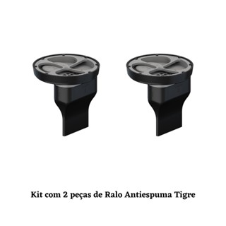 kit 2 pçs Ralo Anti-espuma Tigre Sem Grelha DN 100mm