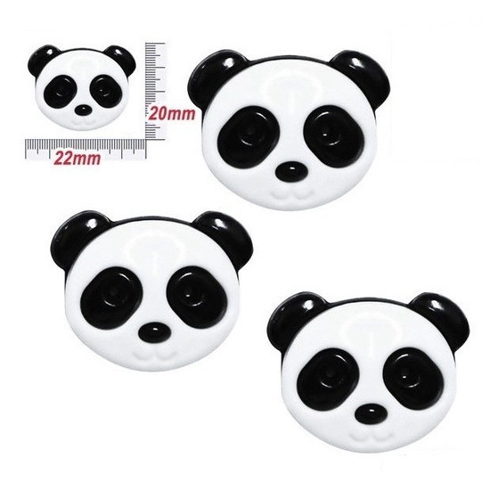 Botão Panda - Pact com 10 unidades em Oferta na Shopee