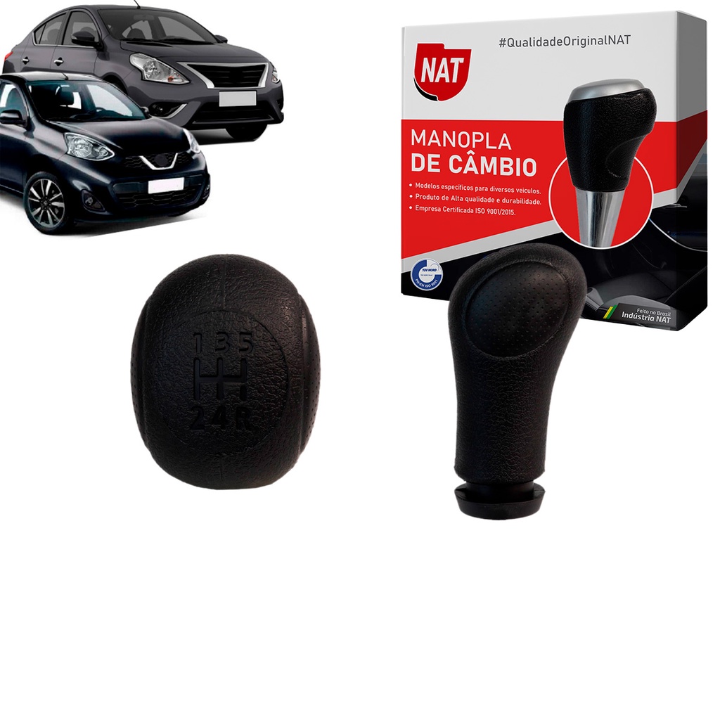 Manopla de Câmbio Nissan March E Versa Ano 2011 Até 2019 em Oferta na Shopee