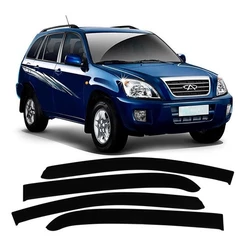 Calha de Chuva Defletor Chery Tiggo 2010 a 2017 4 Portas Ecoflex