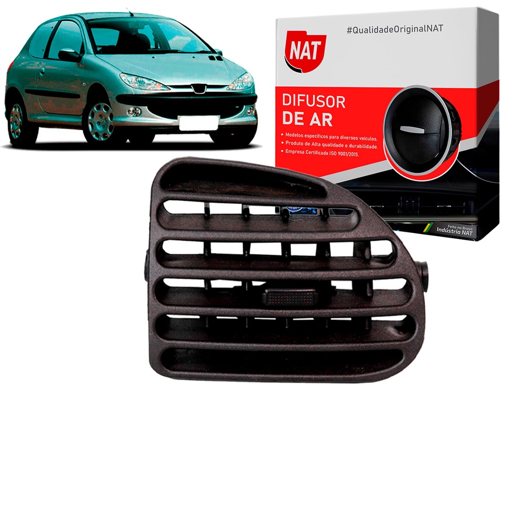 Difusor Saida De Ar Peugeot 206 Ano 2001 Até 2010 em Oferta na Shopee
