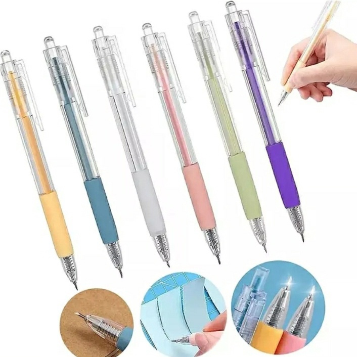Caneta Cortadora De Papel Portátil Estilete Scrapbook Cartonagem em Oferta na Shopee