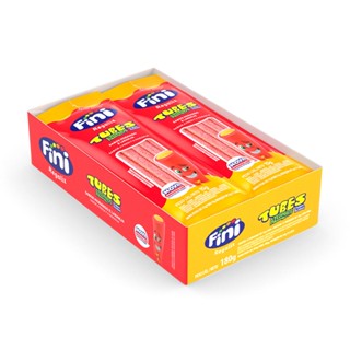 Tubes Morango com Laranja Azedinho 12x15g - Fini