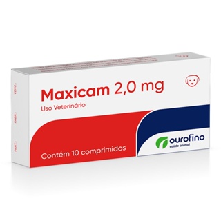 Maxicam 2mg Ourofino 10 Comprimidos em Oferta na Shopee