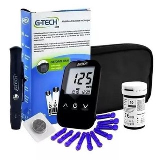 Aparelho Medir Diabetes Gllicose Combo Completo G-tech Lite em Oferta na Shopee