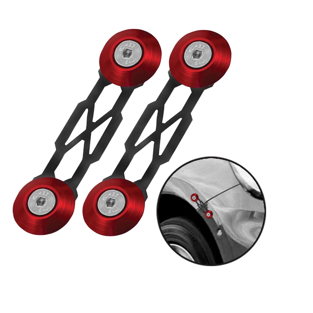 Trava Decorativa Chapa Preto e Vermelho para Para-choque - Upgrade Estético Automotivo (Simples Instalação) em Oferta na Shopee