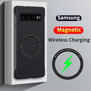 Capa Para Telefone Samsung S10 Plus S9 S10 + S20 Ultra 5G FE 4G PC Rígida À Prova De Choque Pára-Choques Sem Moldura Fina Mate Magnética Tampa Traseira Anti Impacto Capinha Phone Case em Oferta na Shopee