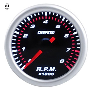Tacômetro De 2 Polegadas De 52mm De Velocidade CNSPEED Medidor De Automóveis 0-8000 RPM 12V Universal Motor Ponteiro Do Led Branco