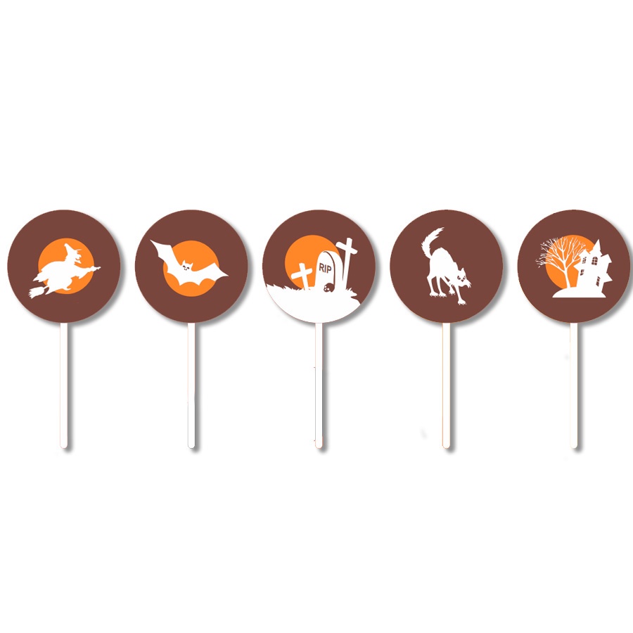 Blister Decorado com Transfer Para Chocolate - Pirulito - Halloween - BL0112 - 1 unidade - Stalden - Rizzo - Home & Living
