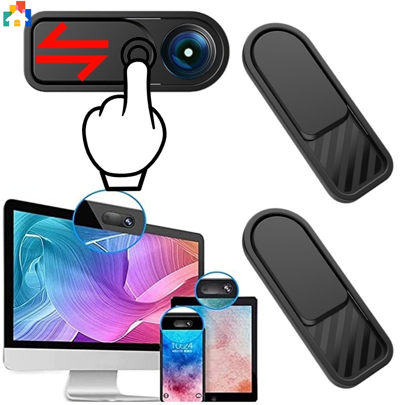 Exquisito Obturador Da Tampa Webcam Deslizante Câmera ABS Compatível Para iPad Macbook Tablet PC Portátil Anti-peeping Lente Protetora De Privacidade Do Telefone Celular Adesivo Protetor