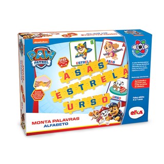 Patrulha Canina Paw Patrol Jogo Monta Palavras Alfabeto Multdisciplinar - 1268 Elka em Oferta na Shopee