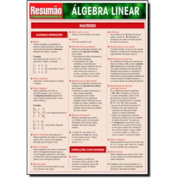 Livro - Resumao - Algebra Linear