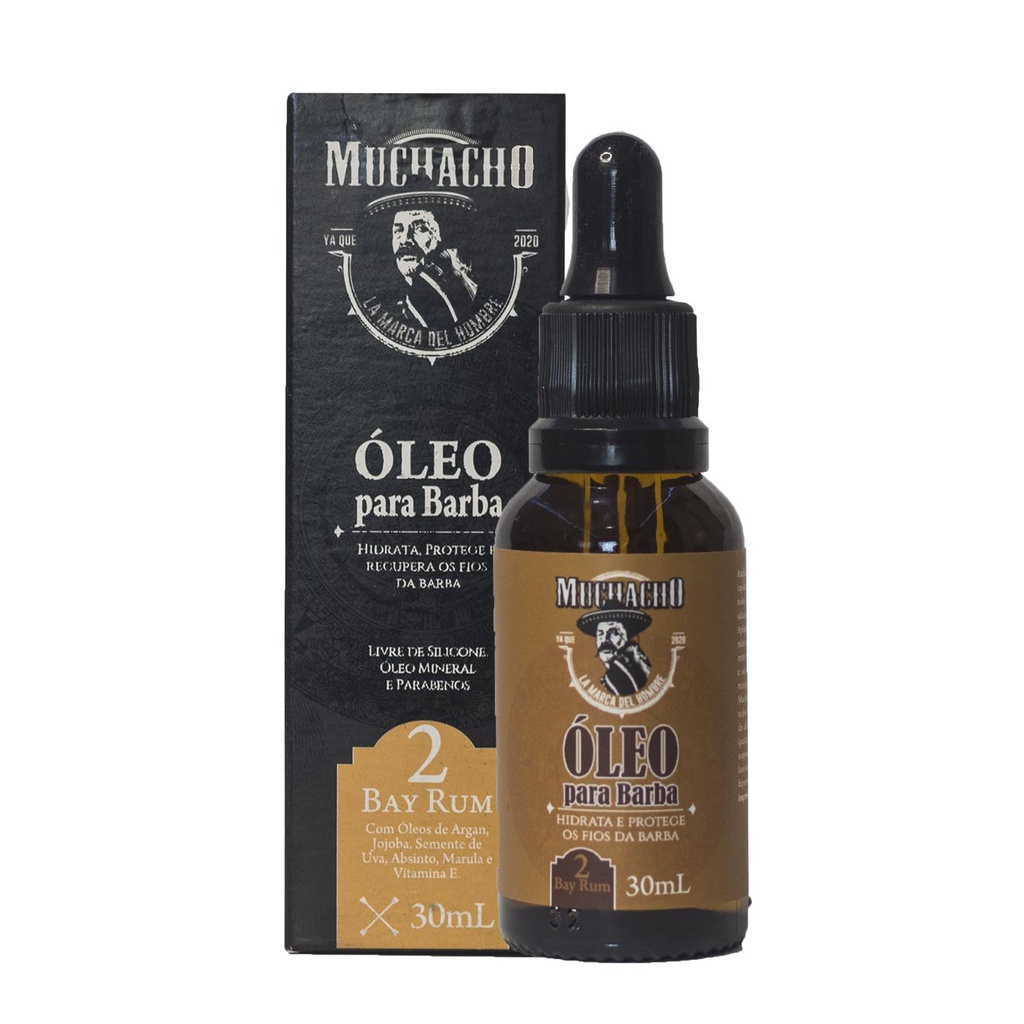 Óleo para Barba Muchacho Bay Rum