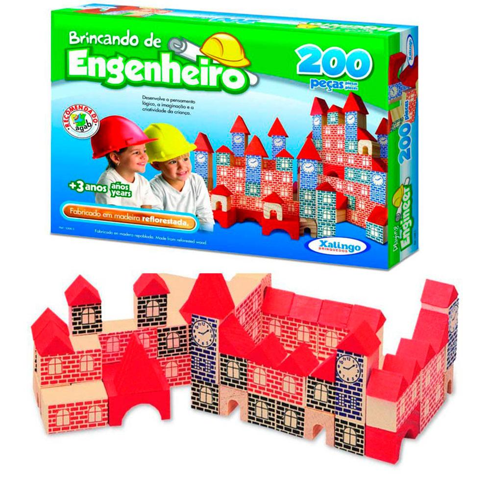 Brincando de Engenheiro 200 Peças - Xalingo
