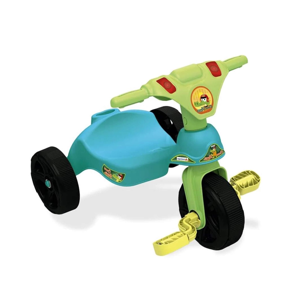 Triciclo Infantil criança 24 Meses a 23 kg Sem empurrador Croco Racer Xalingo - 07754 em Oferta na Shopee