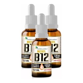 3x Vitamina B12 Sublingual Metilcobalamina 9,94 Mcg Fnb 20ml
