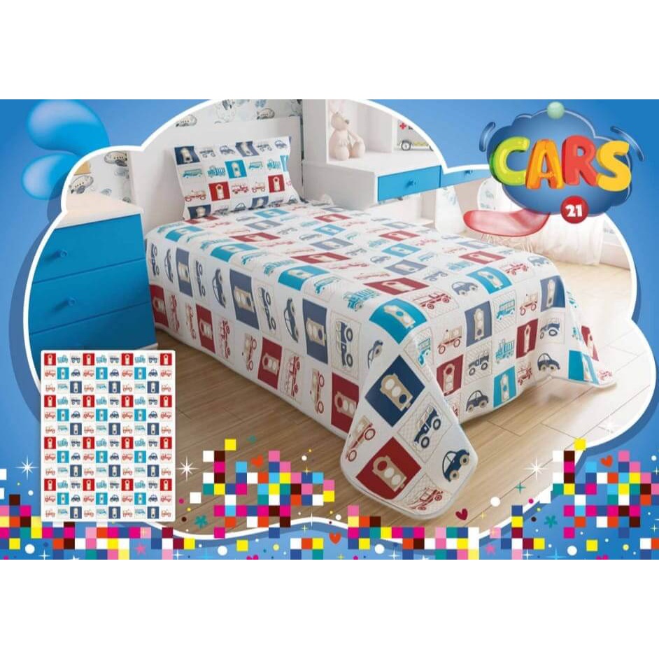 Colcha Montblanc Boys Cars 1,80mx2,30m