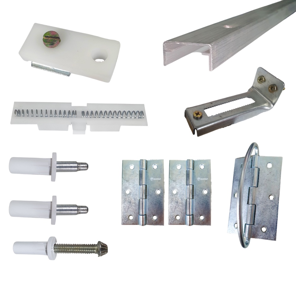 Kit Ferragens p/ Porta Camarão Com Dobradiça - 60 cm Natural - Alfer em Oferta na Shopee