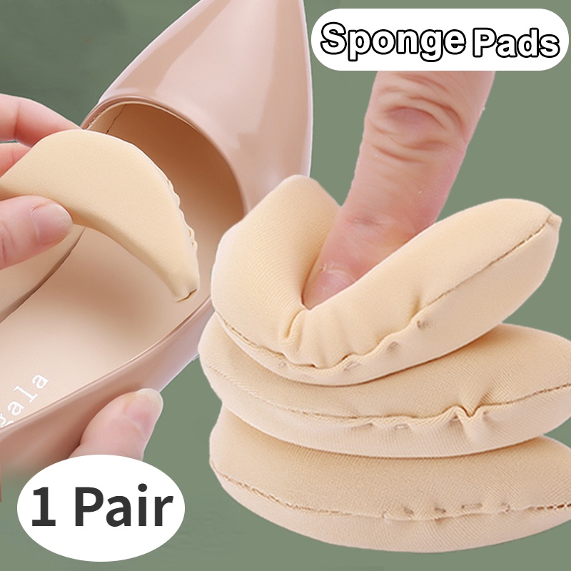 2 Pcs/set Almofada De Enchimento De Esponja Macia E Confortável/Tampões De Salto Alto Simples/Alívio Da Dor Acessórios Para Palmilhas Dianteiras Respiráveis