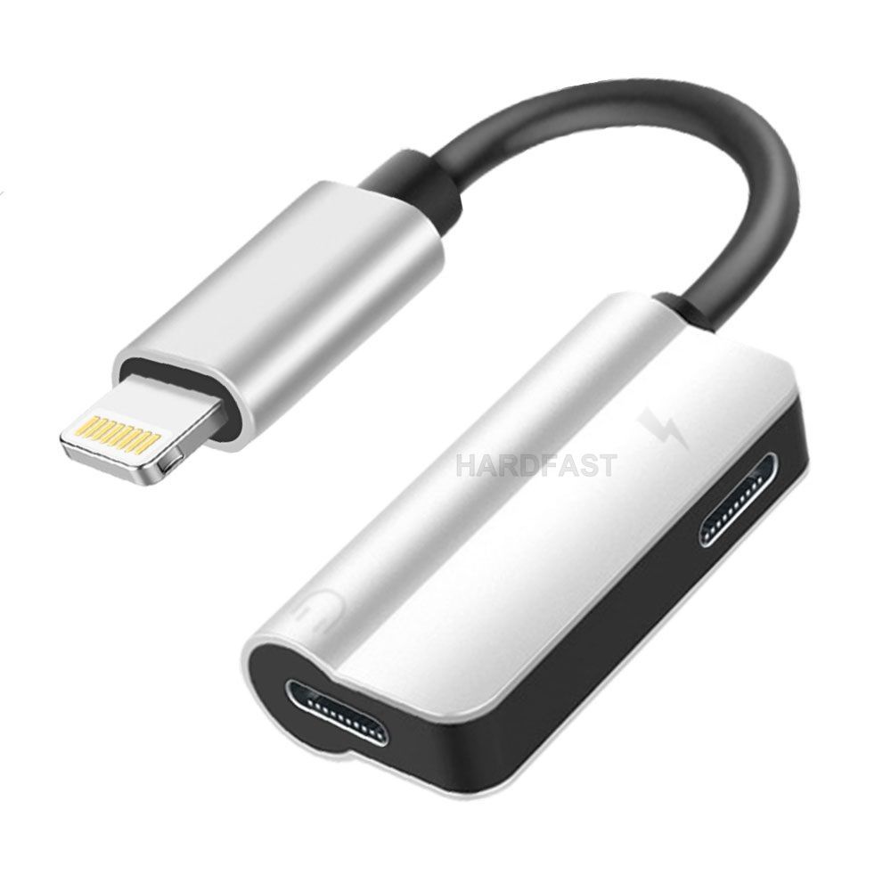 Adaptador 2 em 1 iphone Fone Ouvido e Carregador audio lightning Stereo Favix