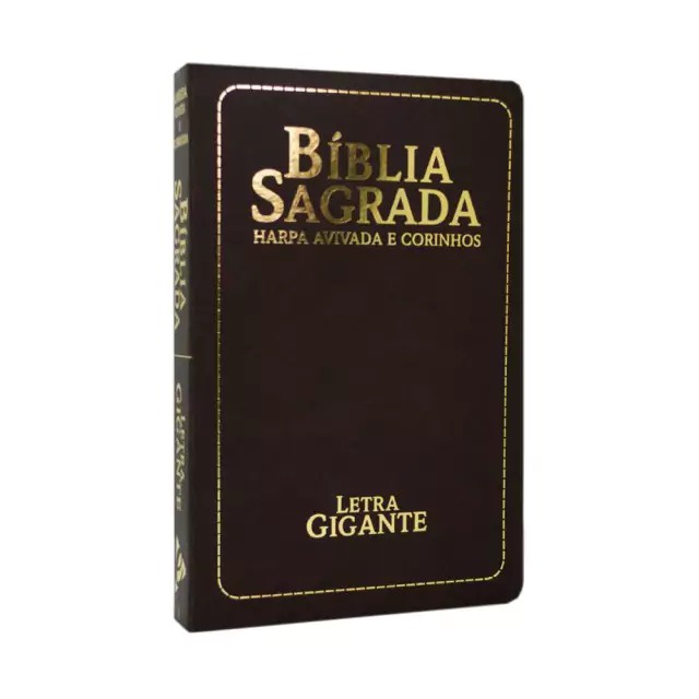 Bíblia Sagrada RC | Letra Gigante | Harpa e Corinhos | Marrom Tradicional em Oferta na Shopee