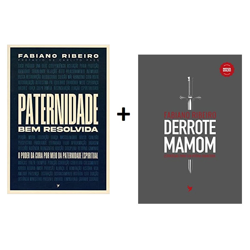 Kit 2 Livros Fabiano Ribeiro | Paternidade Bem Resolvida + Derrote Mamom em Oferta na Shopee