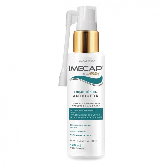 Tonico Capilar Imecap Hair Max Antiquela e Resistencia 100ml