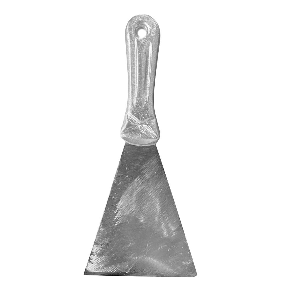 Espátula Reta Ferro Fundido Lisa 10cm Para Reformas Acabamento Construção Civil Obras