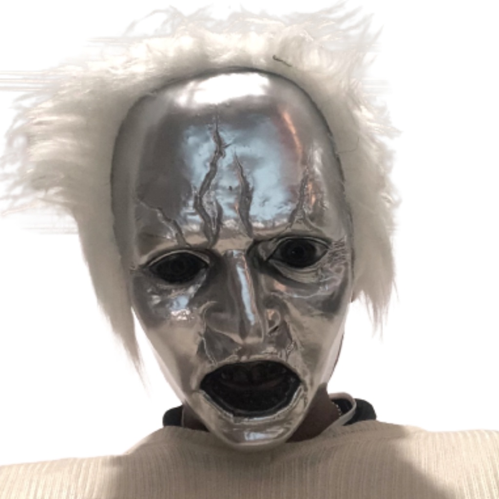 Máscara de Terror Prateada Halloween