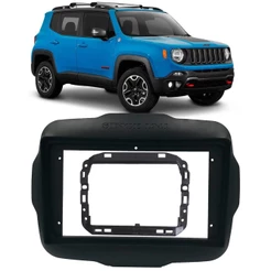Moldura De Painel 2 Din 9" Polegadas Jeep Renegade 2015 á 2022