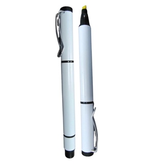 Caneta Plastica Dupla Marca Texto E Esferografica M3000 em Oferta na Shopee