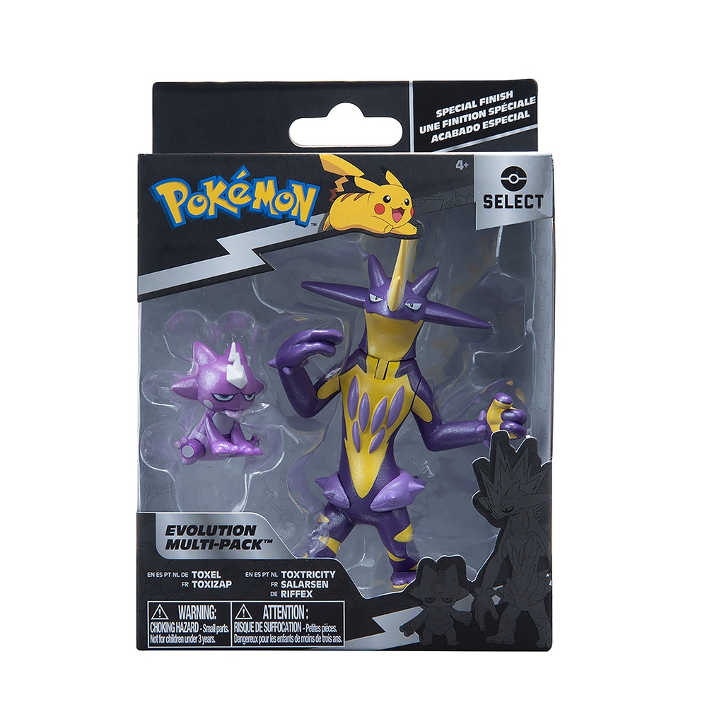 Pokemon - Pack de Evolução - Figuras Toxel e Toxtricity